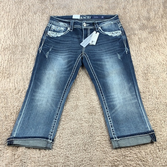 Grace in LA Jean Capris NWT - Picture 4 of 7